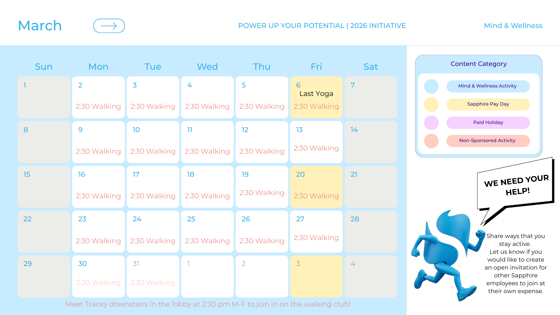Clean Minimal Content Calendar 2026