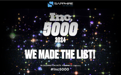 Sapphire Gas Solutions Makes the Inc. 5000 List Two Years In a Row